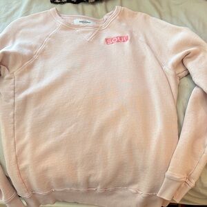 SoulCycle Light Pink Crew Neck Sweater